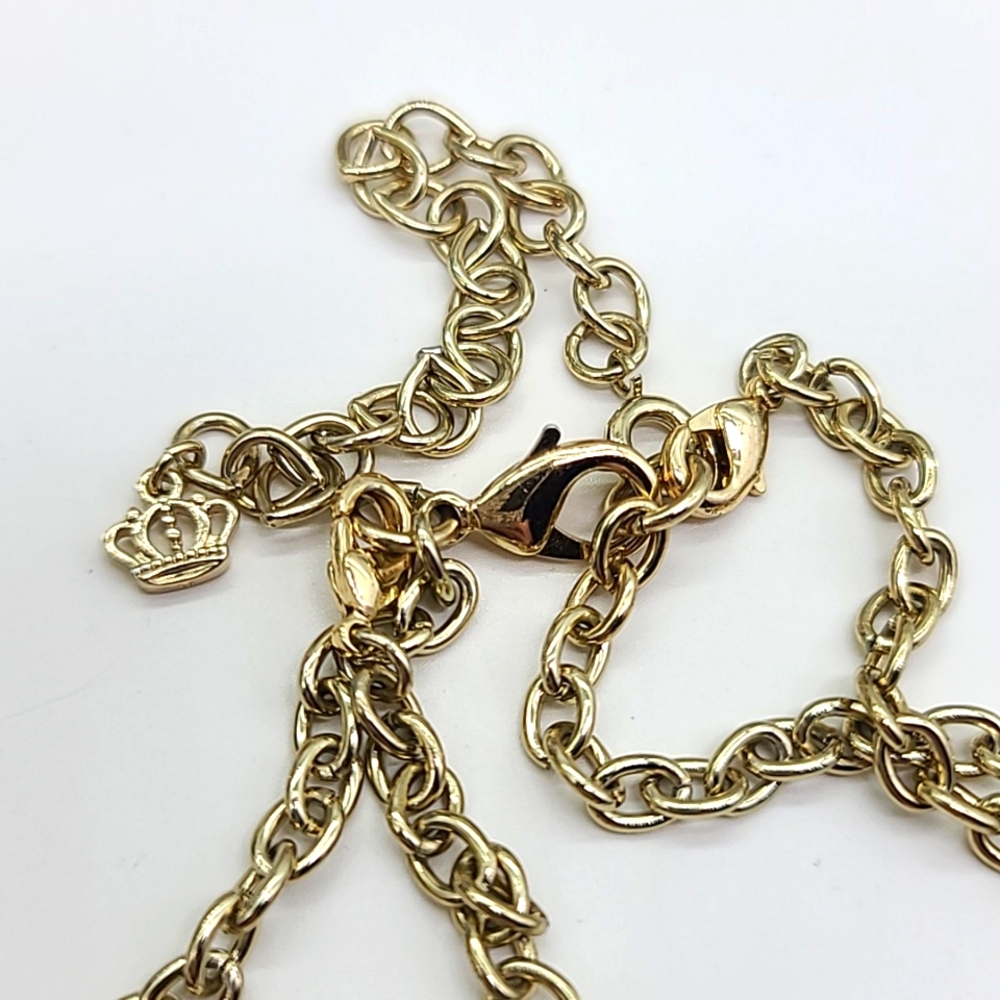 $152 Pam & Gela JUICY COUTURE Aurora Borealis Convertible Double Neck w Spikes! - Picture 8 of 11